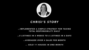 The personal responsibility strategy for real estate agents